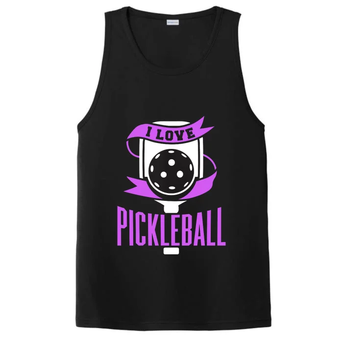 I Love Pickleball Performance Tank