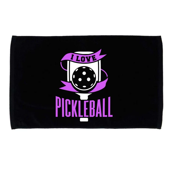 I Love Pickleball Microfiber Hand Towel