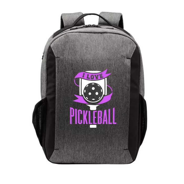 I Love Pickleball Vector Backpack