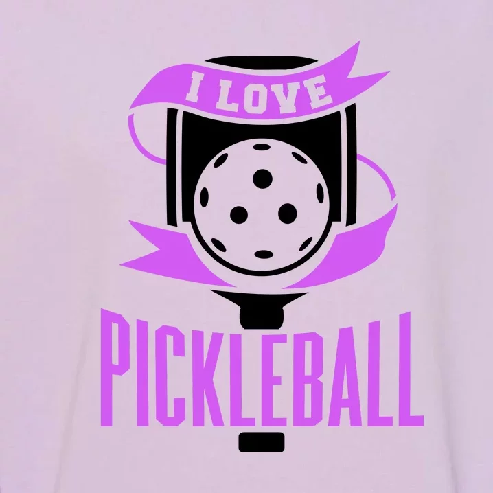 I Love Pickleball Garment-Dyed Sweatshirt