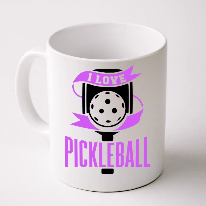 I Love Pickleball Front & Back Coffee Mug