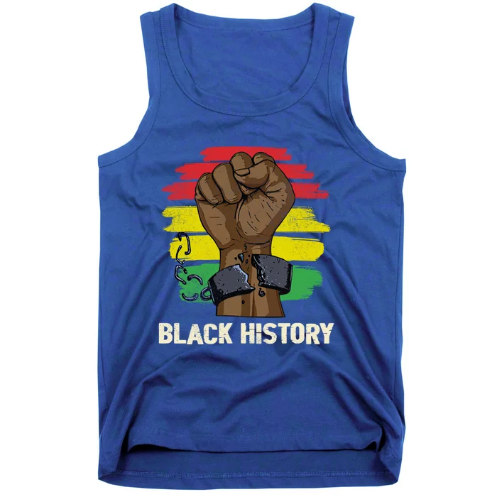 Inspirational Leaders Power Fist Hand Black History Month Funny Gift Tank Top