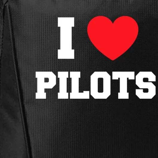 I Love Pilots Cute Gift City Backpack