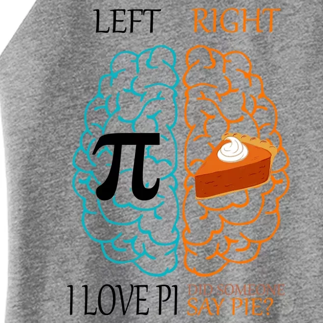 I Love Pi Did Someone Say Pie Brain Left Right Women’s Perfect Tri Rocker Tank