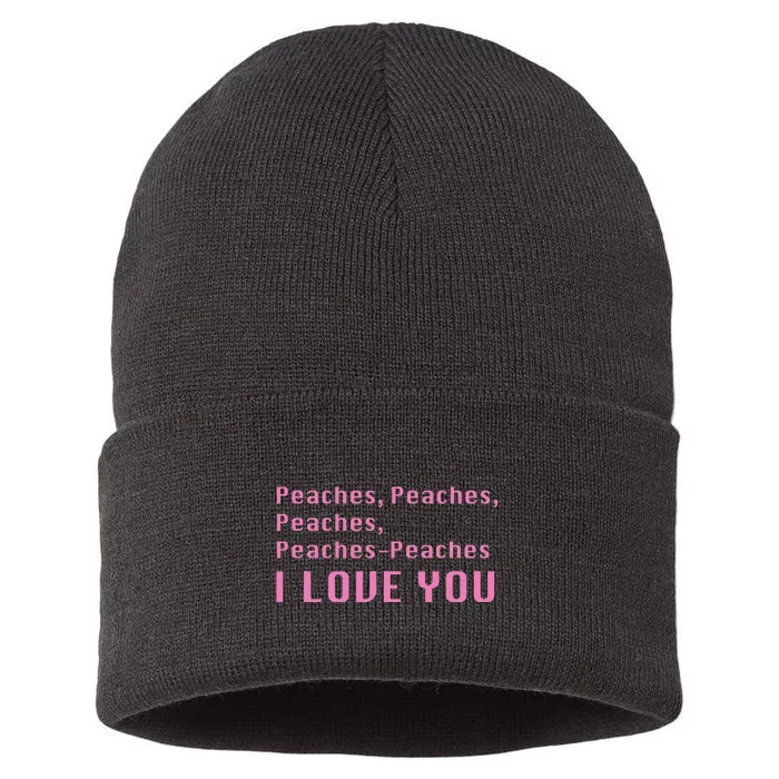 I love peaches! Sustainable Knit Beanie