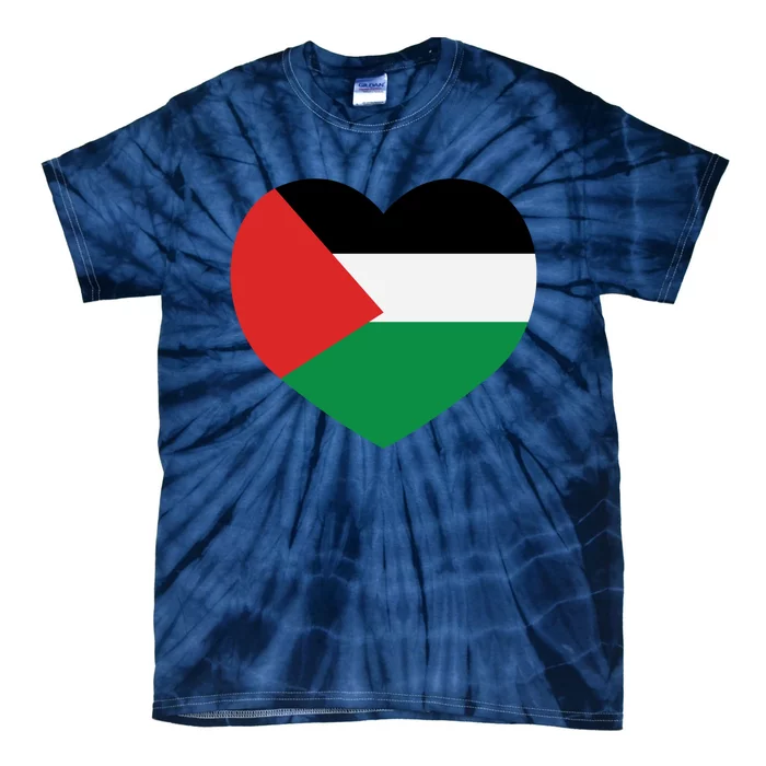 I Love Palestine Freedom Tie-Dye T-Shirt