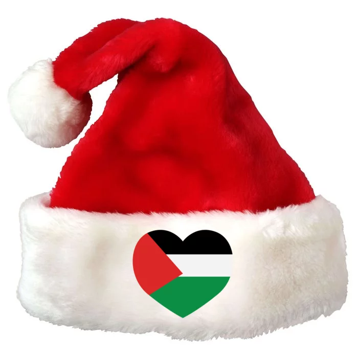 I Love Palestine Freedom Premium Christmas Santa Hat