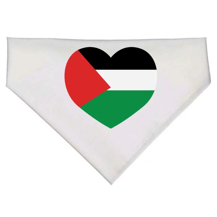 I Love Palestine Freedom USA-Made Doggie Bandana