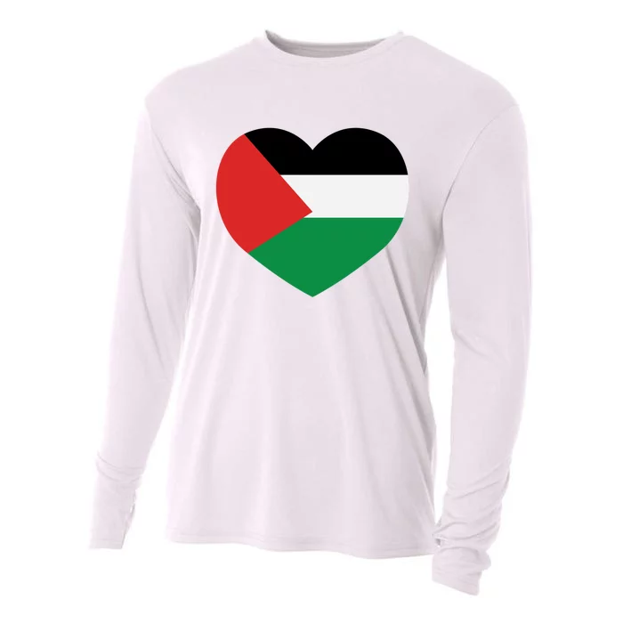 I Love Palestine Freedom Cooling Performance Long Sleeve Crew