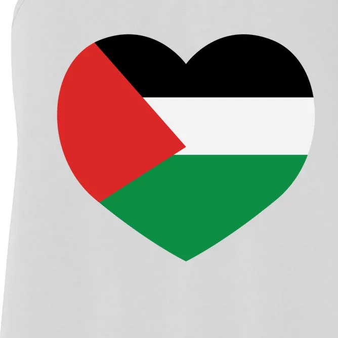 I Love Palestine Freedom Women's Racerback Tank