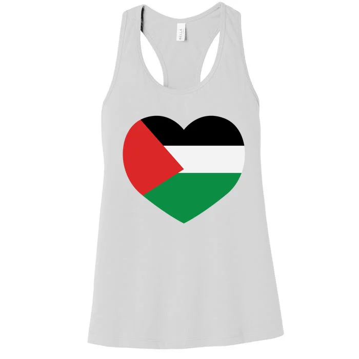 I Love Palestine Freedom Women's Racerback Tank