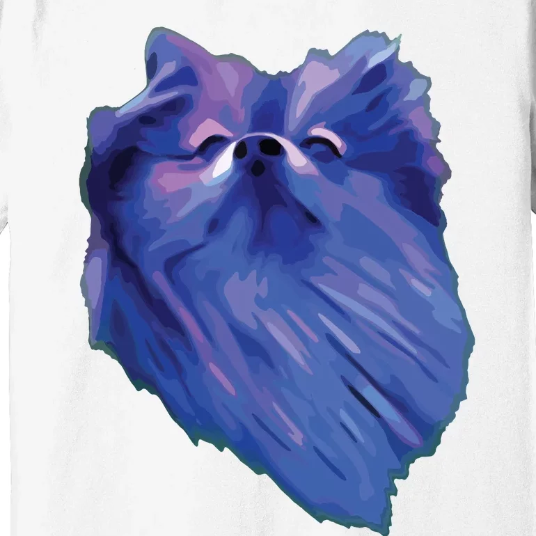 I Love Pomeranians Purple Pom Dog Premium T-Shirt