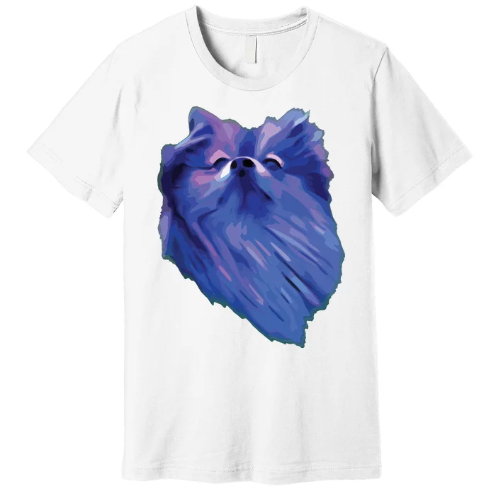 I Love Pomeranians Purple Pom Dog Premium T-Shirt