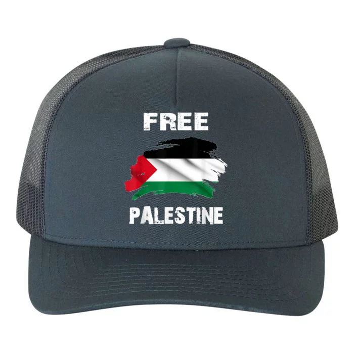 I Love Palestine Freedom Yupoong Adult 5-Panel Trucker Hat