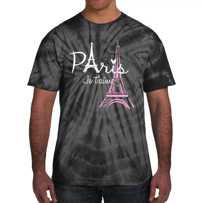 I Love Paris Eiffel Tower France French Tie-Dye T-Shirt