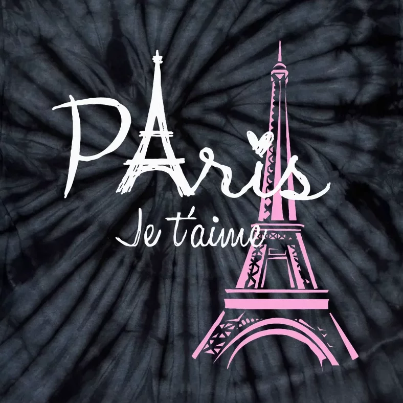 I Love Paris Eiffel Tower France French Tie-Dye T-Shirt