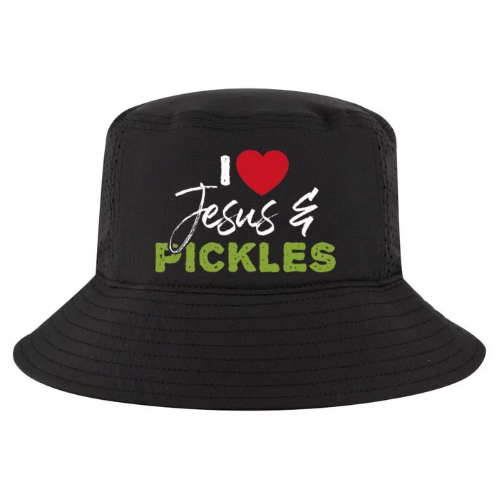 I Love Pickles & Jesus Pickle Vegetable Farming Cool Comfort Performance Bucket Hat