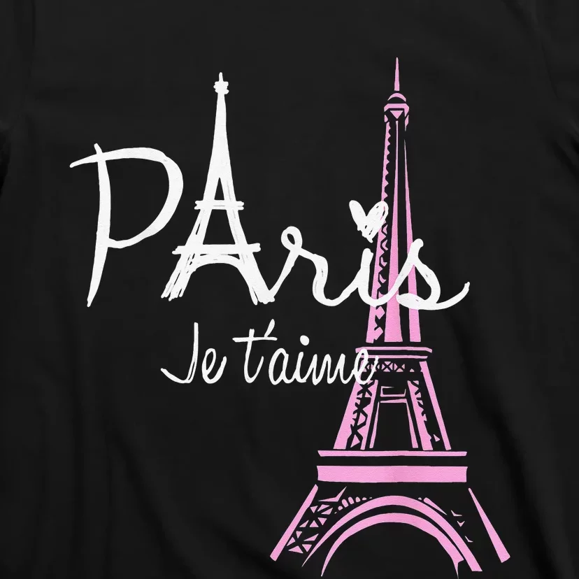 I Love Paris Eiffel Tower France French Souvenir T-Shirt