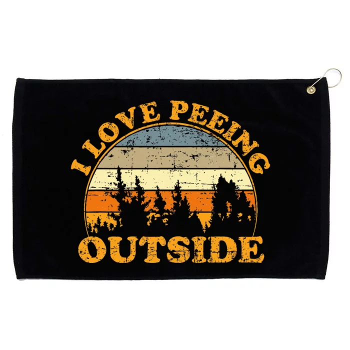 I Love Peeing Outside Grommeted Golf Towel