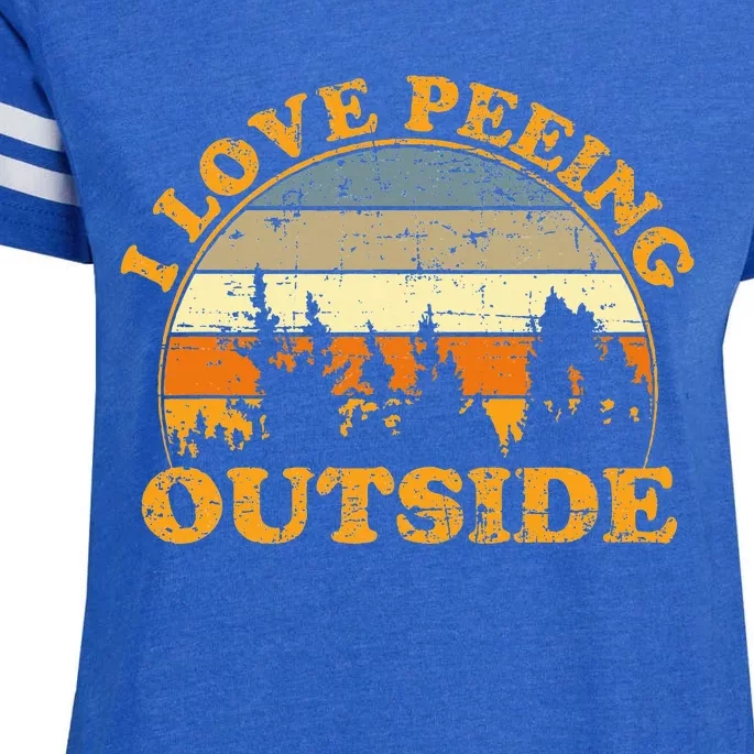 I Love Peeing Outside Enza Ladies Jersey Football T-Shirt