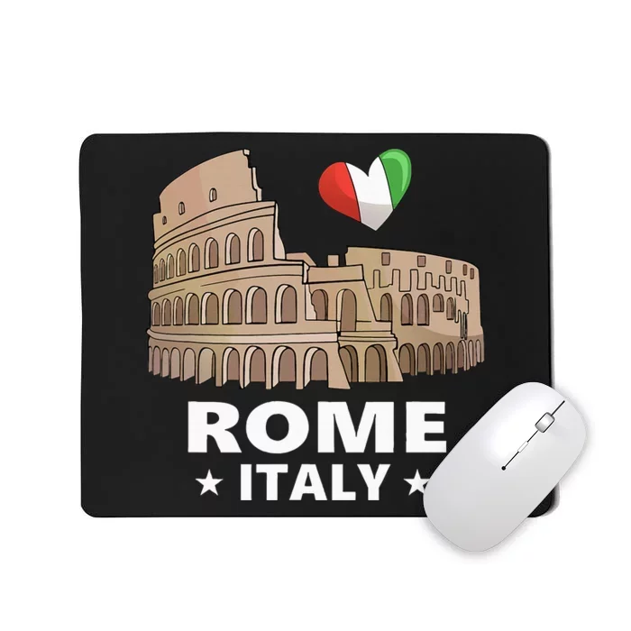 I Love Rome Italy Roman Colosseum Gift Mousepad