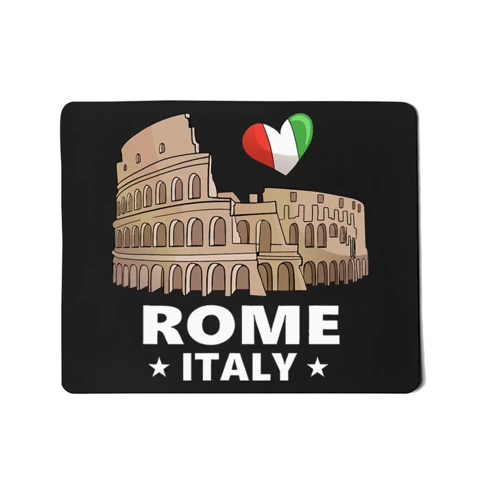 I Love Rome Italy Roman Colosseum Gift Mousepad