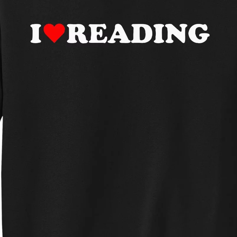 I Love Reading Cute Red Heart Books Lover Sweatshirt