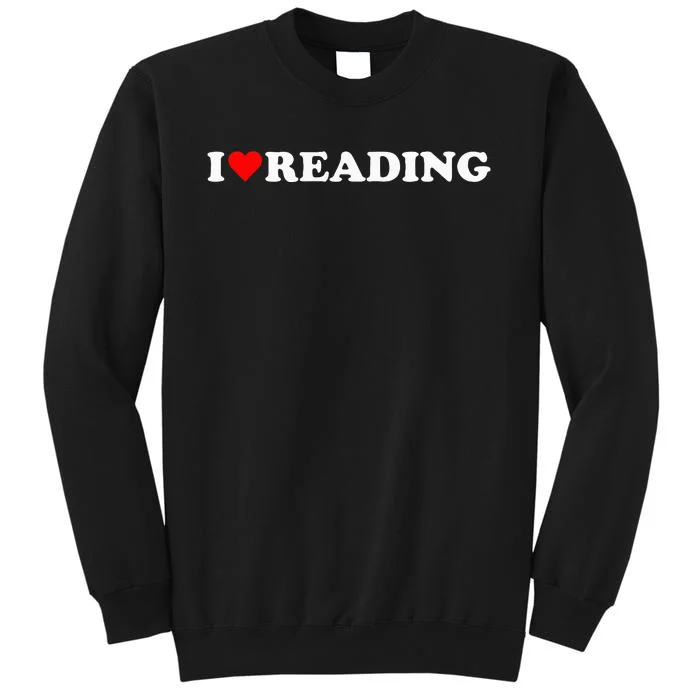 I Love Reading Cute Red Heart Books Lover Sweatshirt