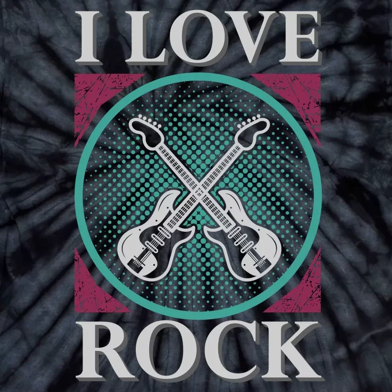 I Love Rock Tie-Dye T-Shirt