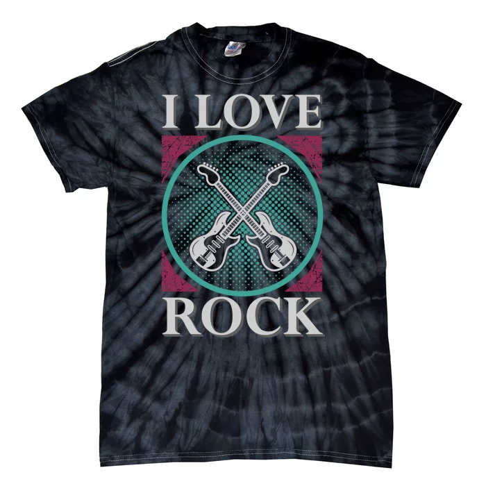 I Love Rock Tie-Dye T-Shirt