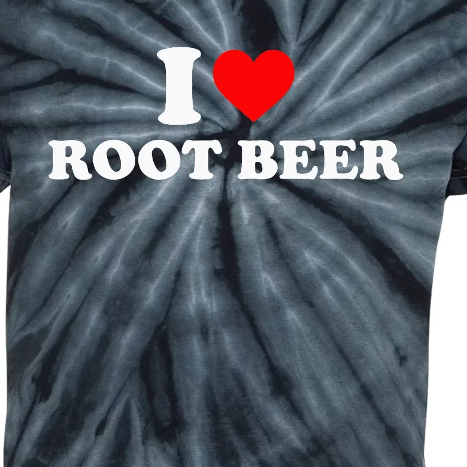 I Love Root Beer Root Beer Kids Tie-Dye T-Shirt