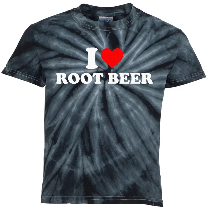 I Love Root Beer Root Beer Kids Tie-Dye T-Shirt