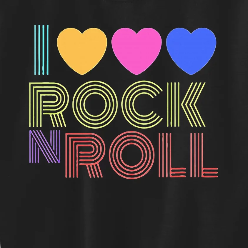 I Love Rock N Roll Music For Fans Young Kids Sweatshirt