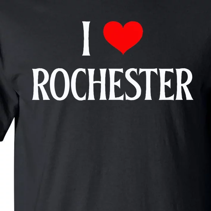 I Love Rochester I Heart Rochester Holiday Travel Souvenir Tall T-Shirt