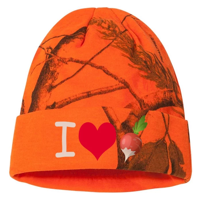 I Love Radish Radishes Gift Kati - 12in Camo Beanie