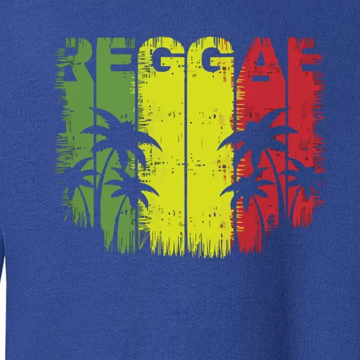 I Love Reggae Music Funny Gift Toddler Sweatshirt