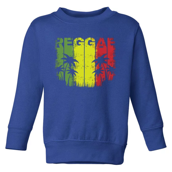 I Love Reggae Music Funny Gift Toddler Sweatshirt