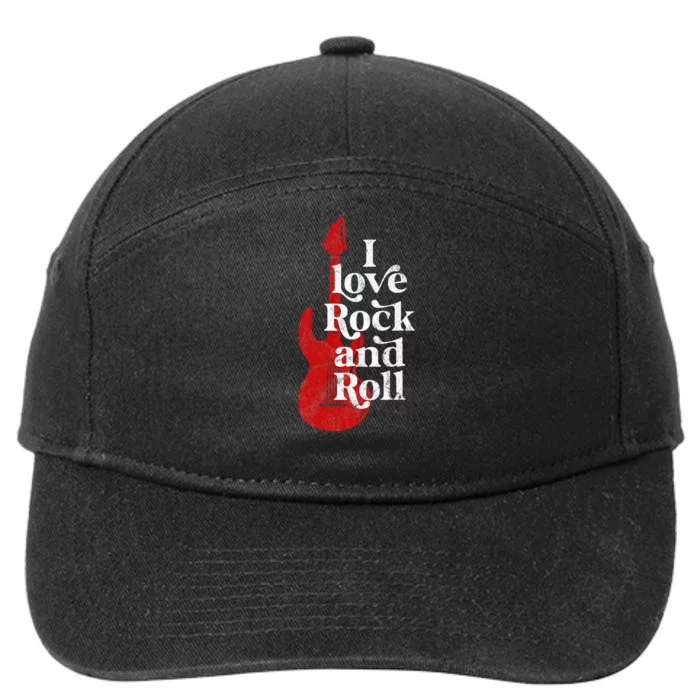 I Love Rock And Roll 7-Panel Snapback Hat