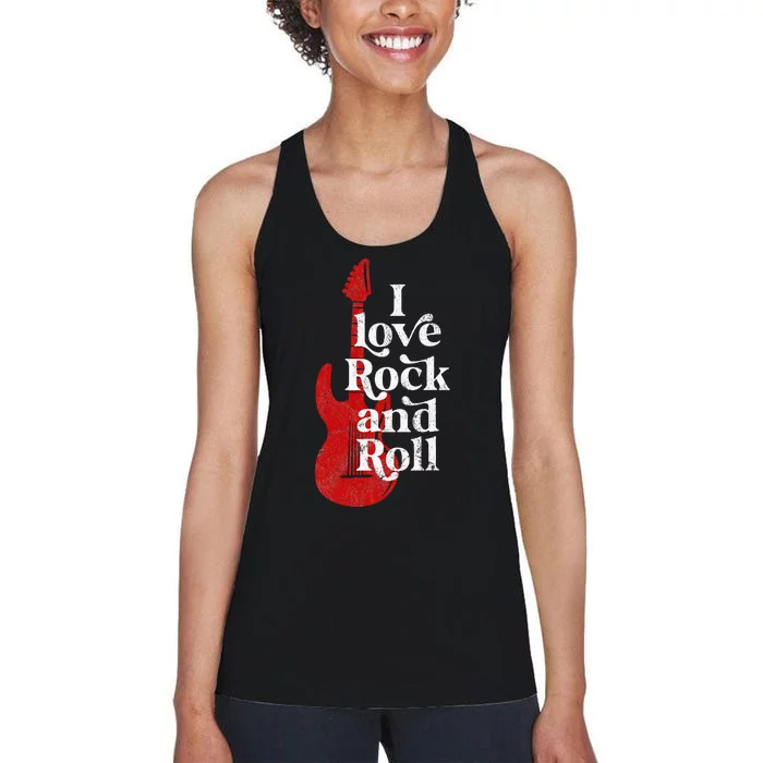 I Love Rock And Roll Women's Racerback Tank