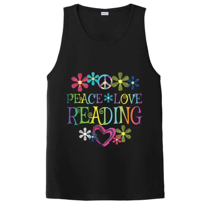 I Love Reading Shirt Book Lovers Gift Reading Club Performance Tank