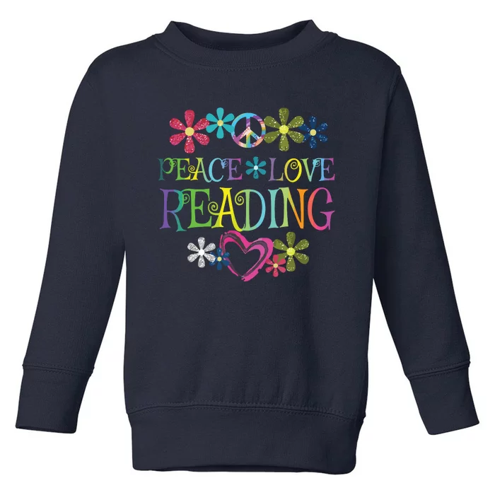 I Love Reading Shirt Book Lovers Gift Reading Club Toddler Sweatshirt