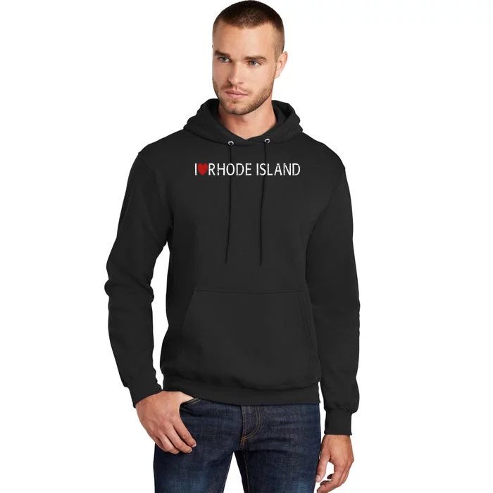 I Love Rhode Island Tall Hoodie