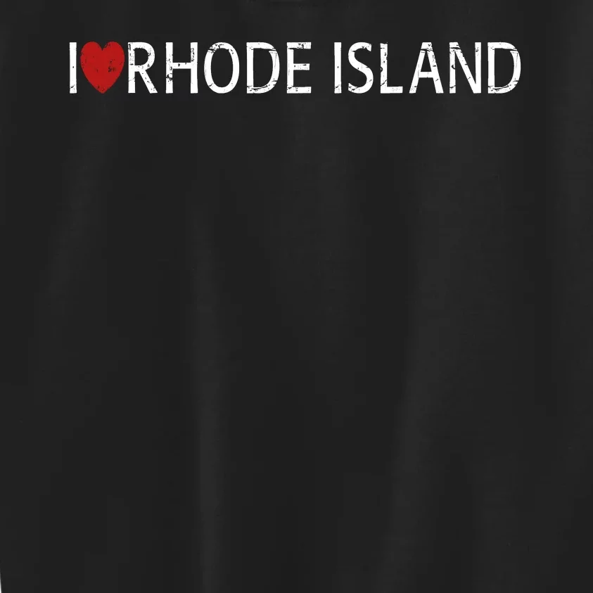 I Love Rhode Island Kids Sweatshirt