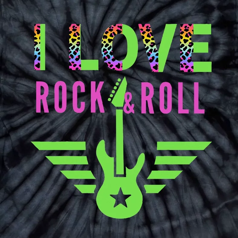 I Love Rock And Roll Guitar Tie-Dye T-Shirt