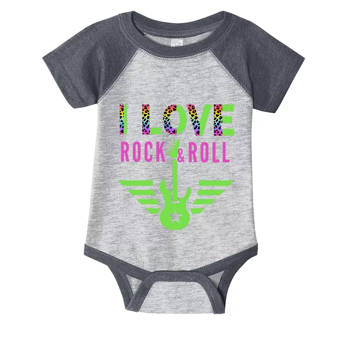 I Love Rock And Roll Guitar Infant Baby Jersey Bodysuit