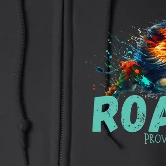 Inspirational Lion Roar Full Zip Hoodie