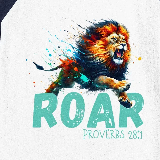 Inspirational Lion Roar Baseball Sleeve Shirt