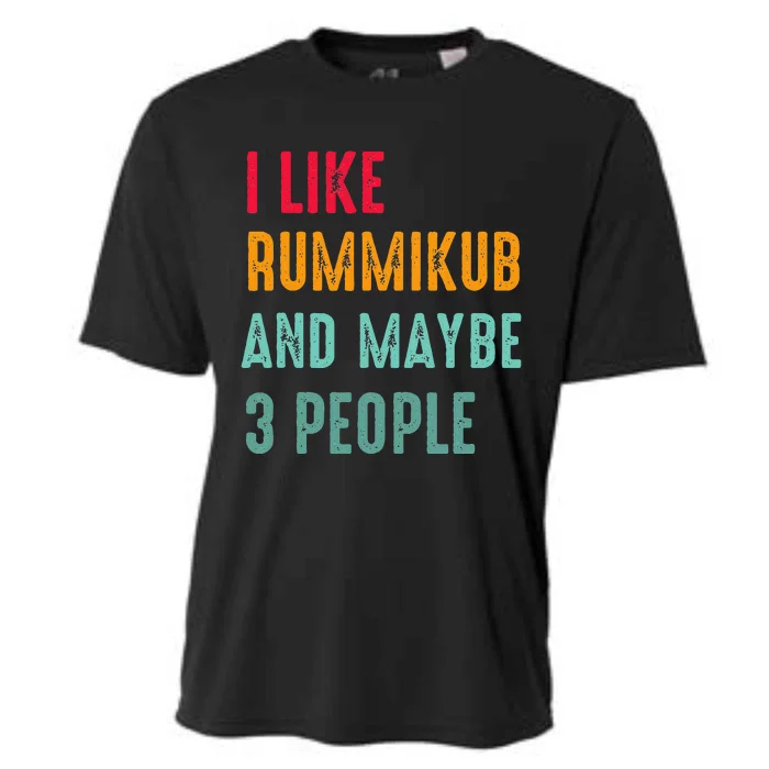 I Like Rummikub And Maybe 3 People Cooling Performance Crew T-Shirt