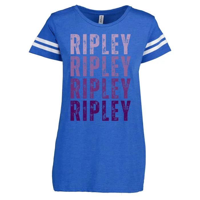 I Love Ripley Personalized Name Ripley Vintage Enza Ladies Jersey Football T-Shirt