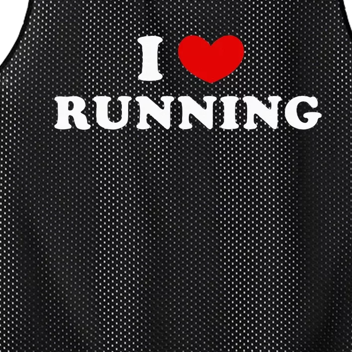 I Love Running Mesh Reversible Basketball Jersey Tank